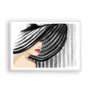 Affisch i vit ram - Var hittar jag dig? - 100x70 cm