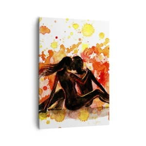 Canvastavla - Bild på duk - Och så blev det ljus - 50x70 cm