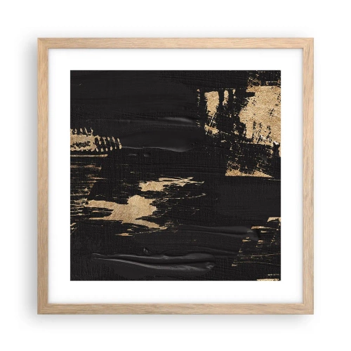 Affisch i ram av ljusek - Ett spår av beröring - 40x40 cm