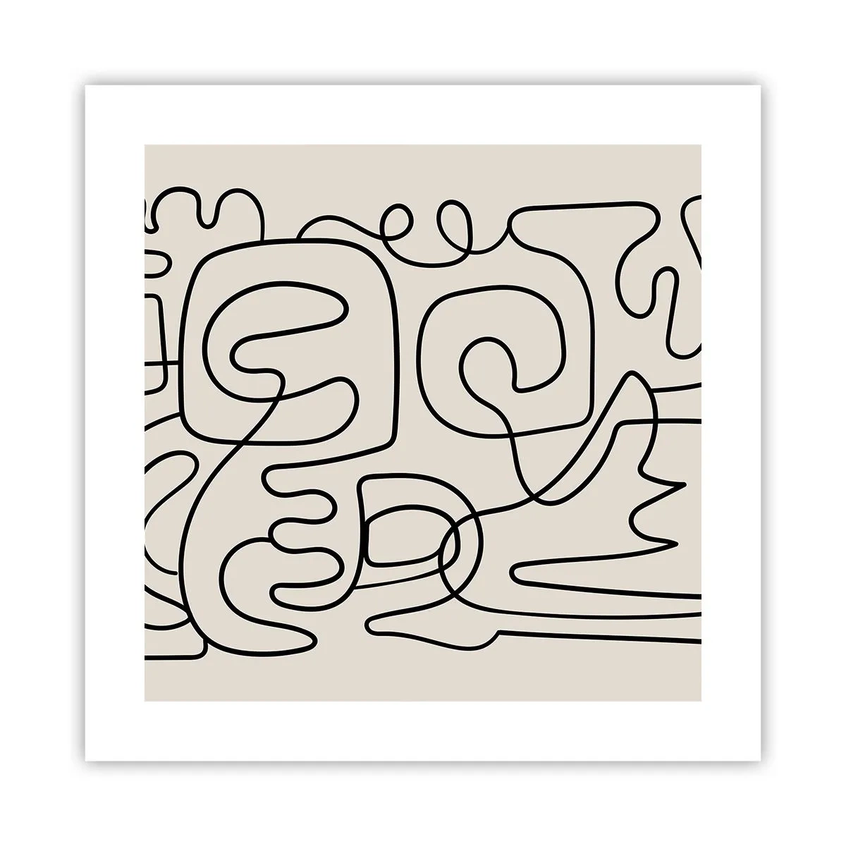 Affisch - Följ spåret - 40x40 cm