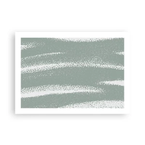 Affisch - Abstraktion i vinterstämning - 70x50 cm