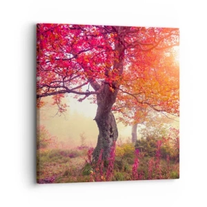 Canvastavla - Bild på duk - Våldsam blommande - 30x30 cm