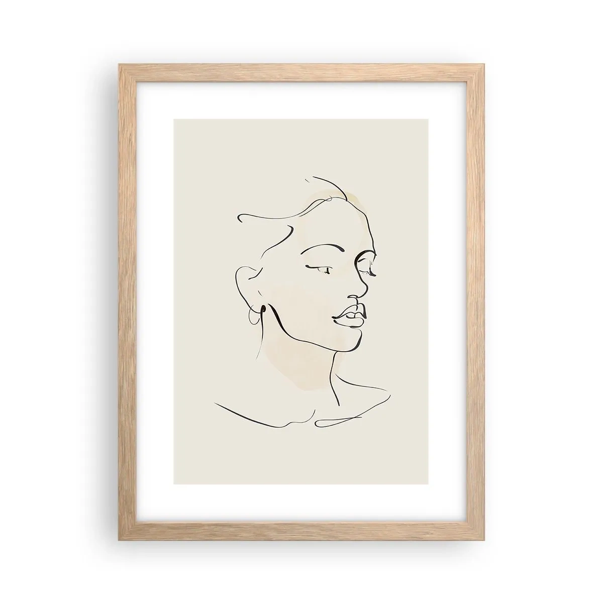 Affisch i ram av ljusek - Säkra drag - 30x40 cm