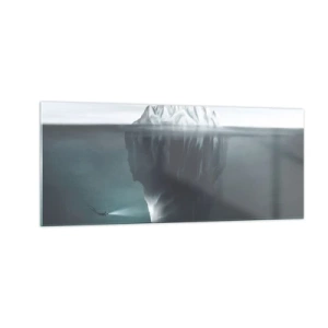 Glastavla - Bild på glas - Undervattensmysterium - 100x40 cm