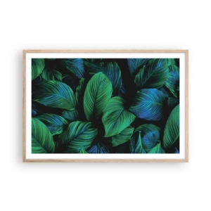 Affisch i ram av ljusek - I gröna folkmassan - 91x61 cm