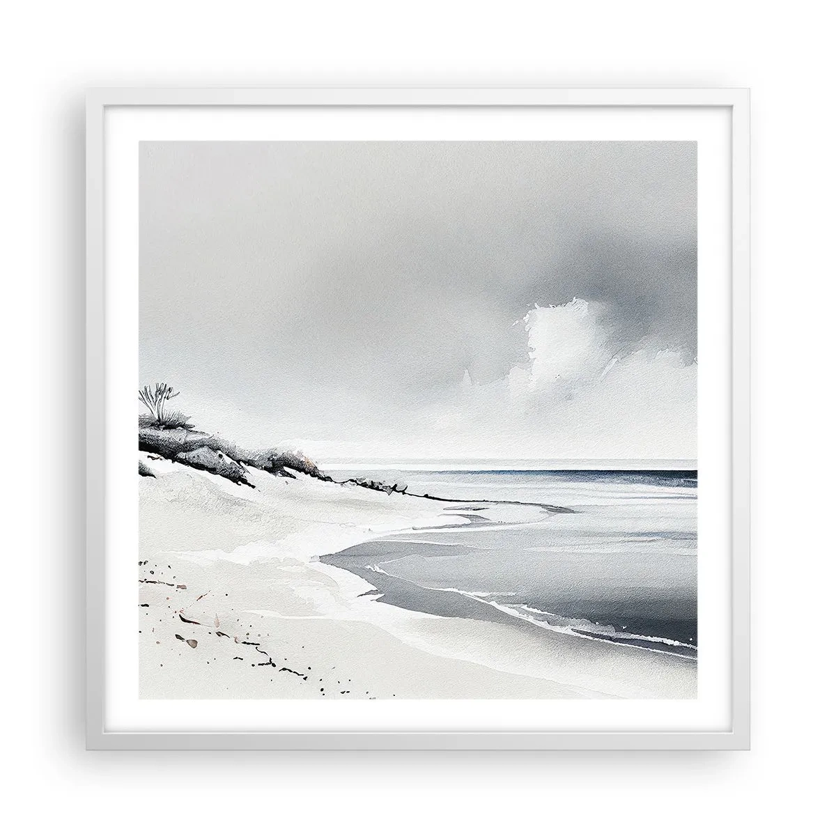 Affisch i vit ram - Alltid tillsammans - 60x60 cm
