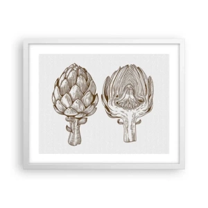 Affisch i vit ram - Anatomilektion - 50x40 cm