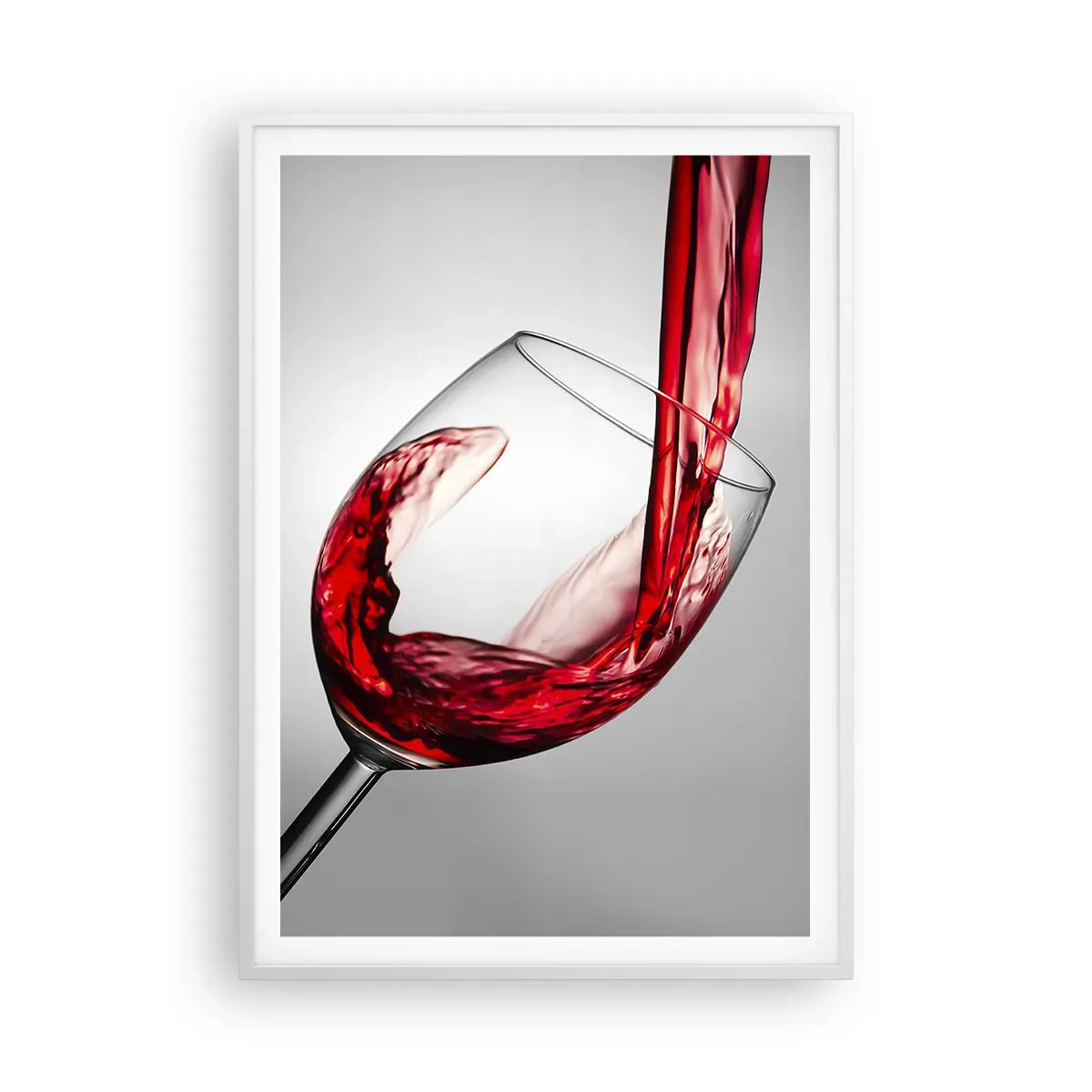 Affisch i vit ram - Färg - rörelse - ljud - 70x100 cm