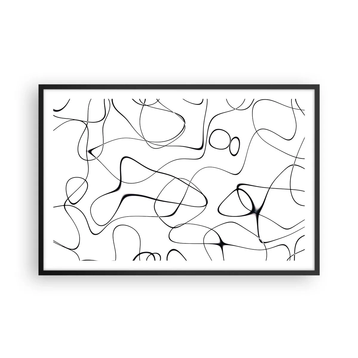 Affisch i svart ram - Livets stigar, ödets tur - 91x61 cm