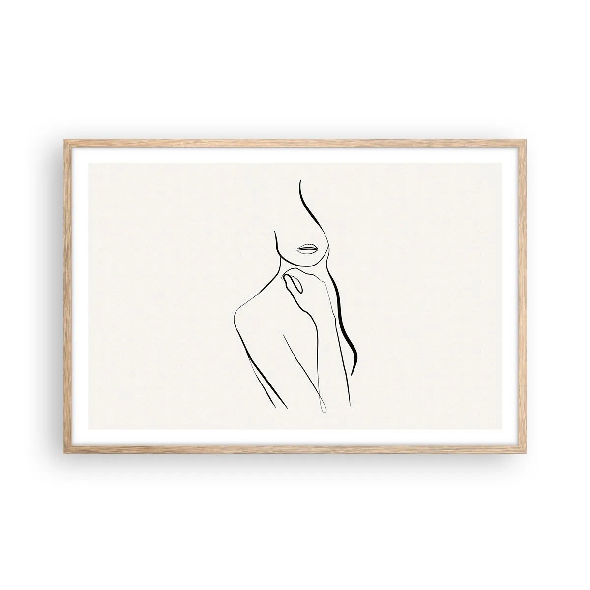 Affisch i ram av ljusek - Melankolins våg - 91x61 cm