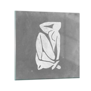 Glastavla - Bild på glas - I drömmarnas värld - 70x70 cm