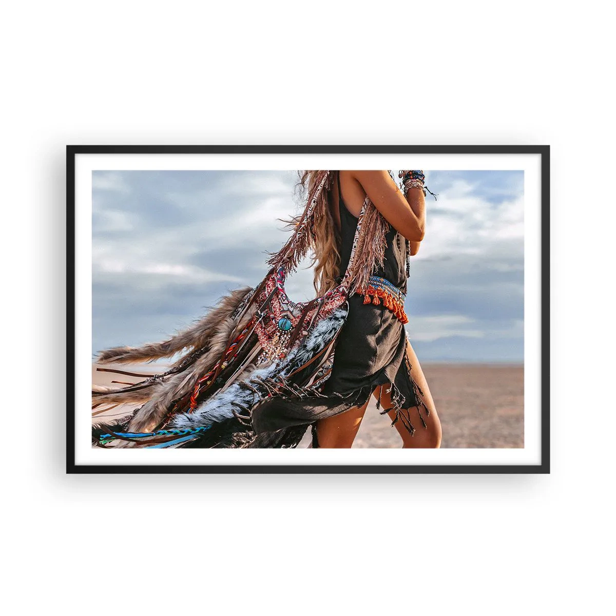 Affisch i svart ram - Shamanens flicka - 91x61 cm