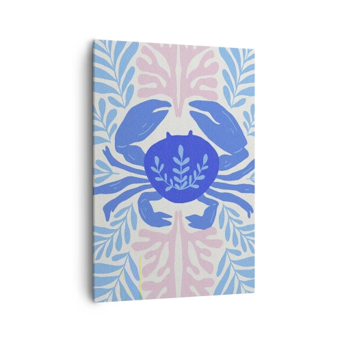 Canvastavla - Bild på duk - Som en havsblomma - 70x100 cm