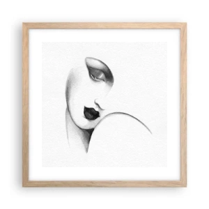 Affisch i ram av ljusek - I Łempickas stil - 40x40 cm