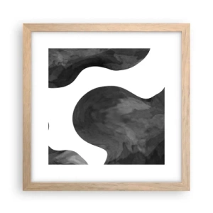 Affisch i ram av ljusek - Mjölkvägen - 30x30 cm