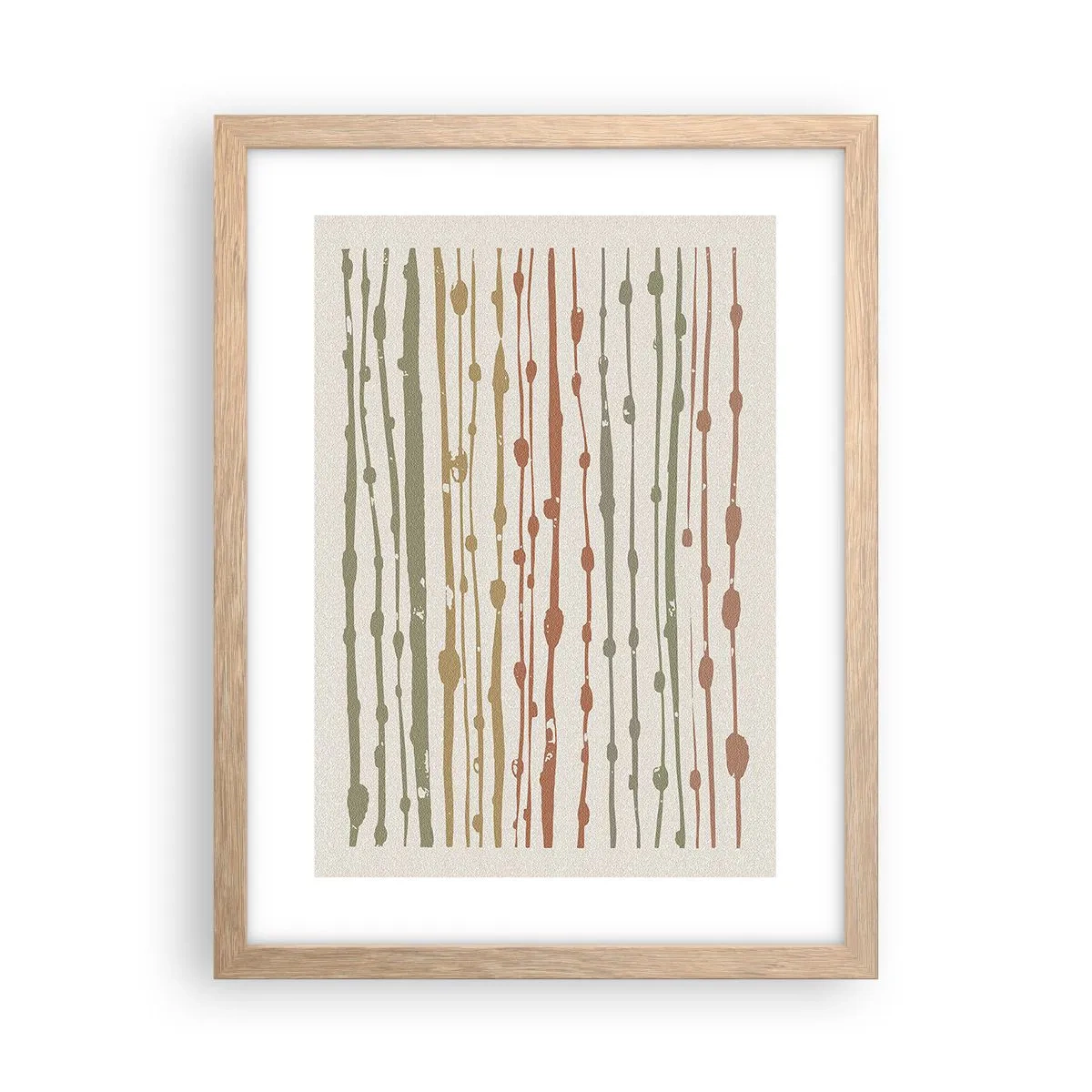 Affisch i ram av ljusek - Musikalisk färgnotation - 30x40 cm