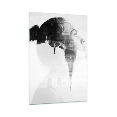 Glastavla - Bild på glas - På rutans båda sidor - 50x70 cm