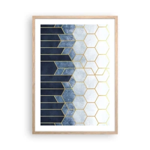 Affisch i ram av ljusek - Komposition i synkoprytm - 50x70 cm