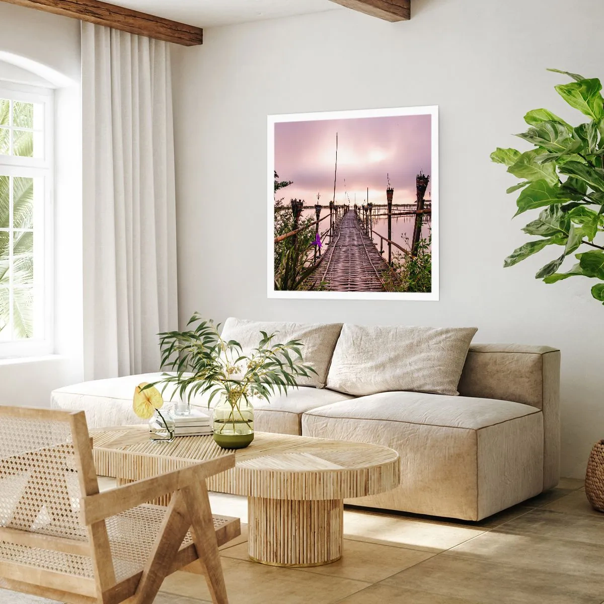 Affisch - Asiens lugn och tystnad - 30x30 cm