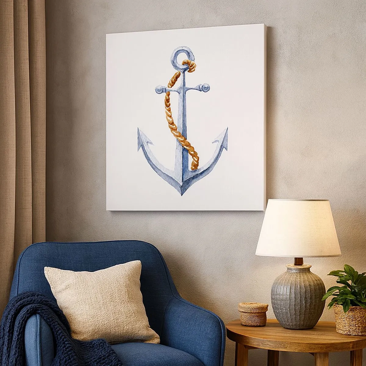 Canvastavla - Bild på duk - Heja äventyret! - 30x30 cm