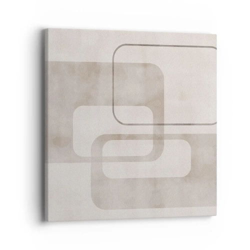 Canvastavla - Bild på duk - Geometrisk fug - 40x40 cm