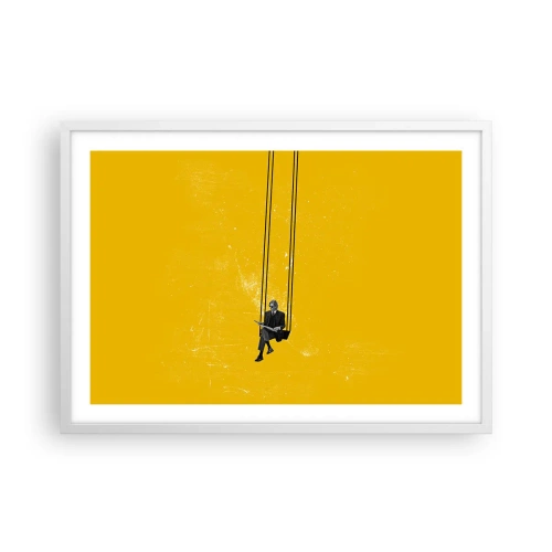 Affisch i vit ram - En dag som alla andra - 70x50 cm