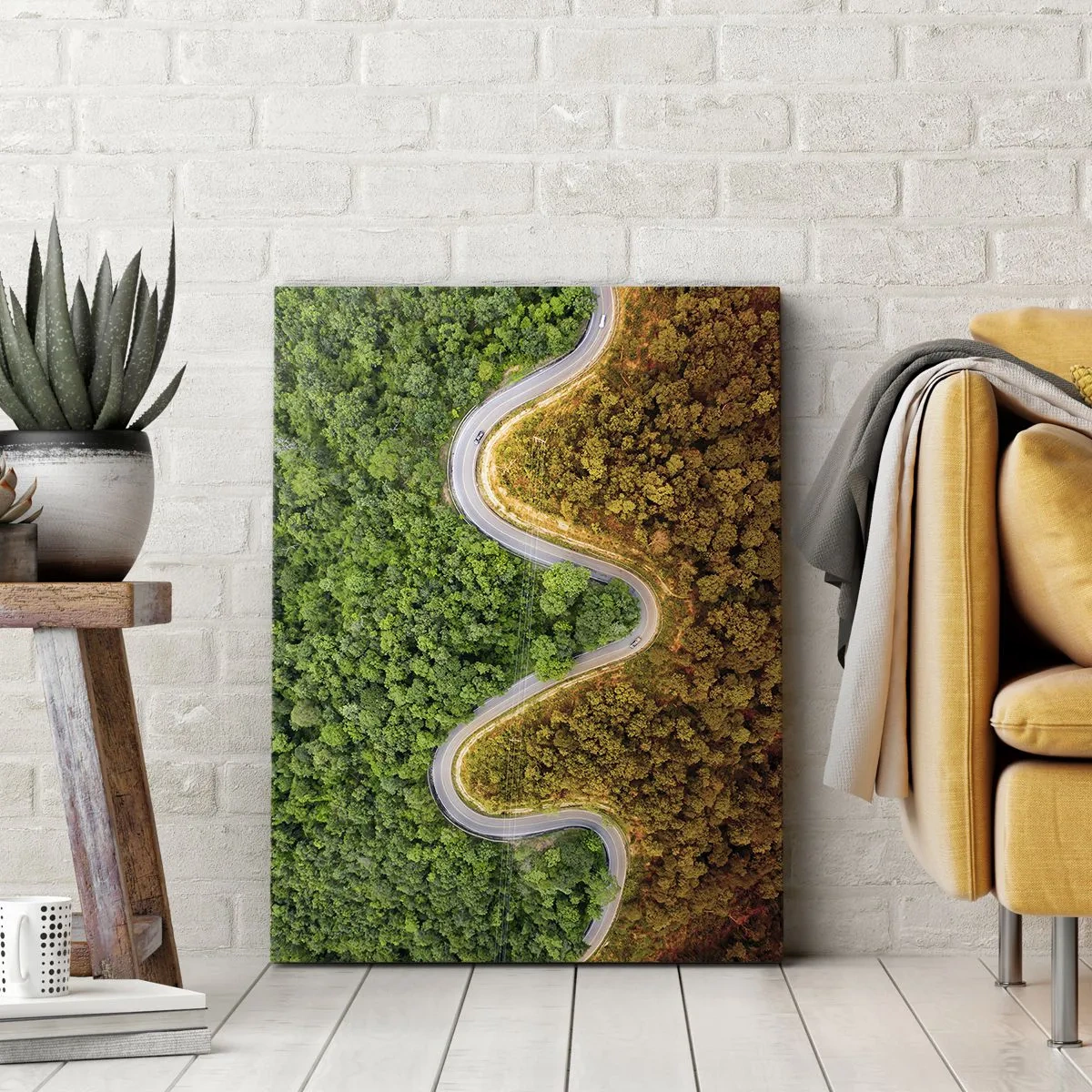 Canvastavla - Bild på duk - Gränser och genombrott - 55x100 cm