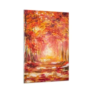 Glastavla - Bild på glas - Kopparskog - 80x120 cm