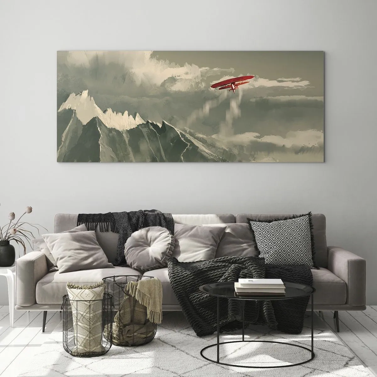 Glastavla - Bild på glas - Orädd pionjär - 120x50 cm