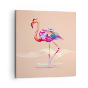 Canvastavla - Bild på duk - Goda emotioners fågel - 60x60 cm