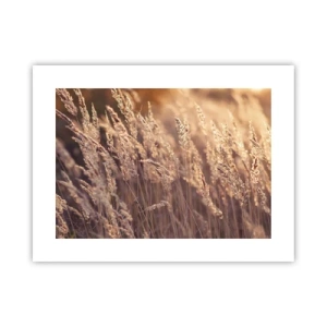 Affisch - Redo att välkomna hösten - 40x30 cm