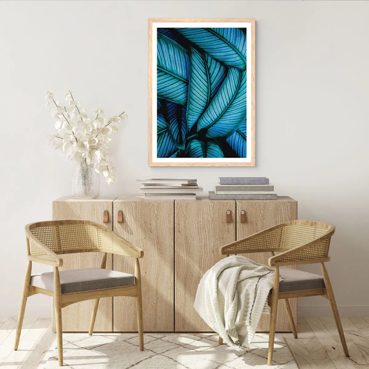 Affisch i ram av ljusek - Livslinjer - 70x100 cm