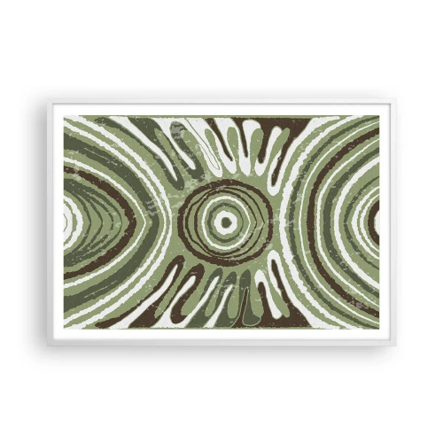 Affisch i vit ram - Explosion av känslor - 100x70 cm