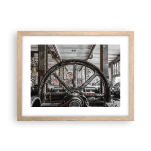 Affisch i ram av ljusek - Fabrikens hemliga liv - 40x30 cm