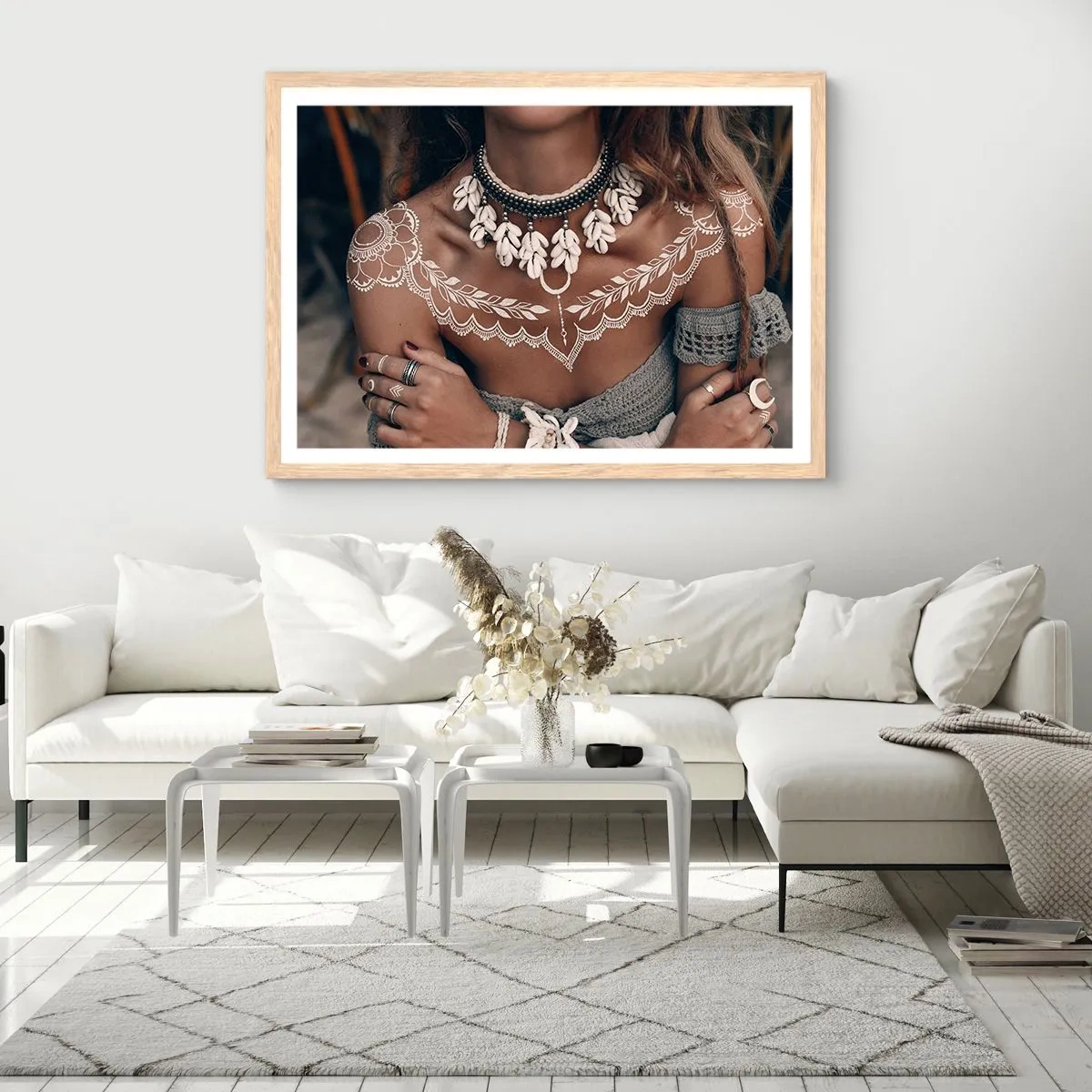 Affisch i ram av ljusek - Kvinnlighetens talismaner, ritualer - 91x61 cm