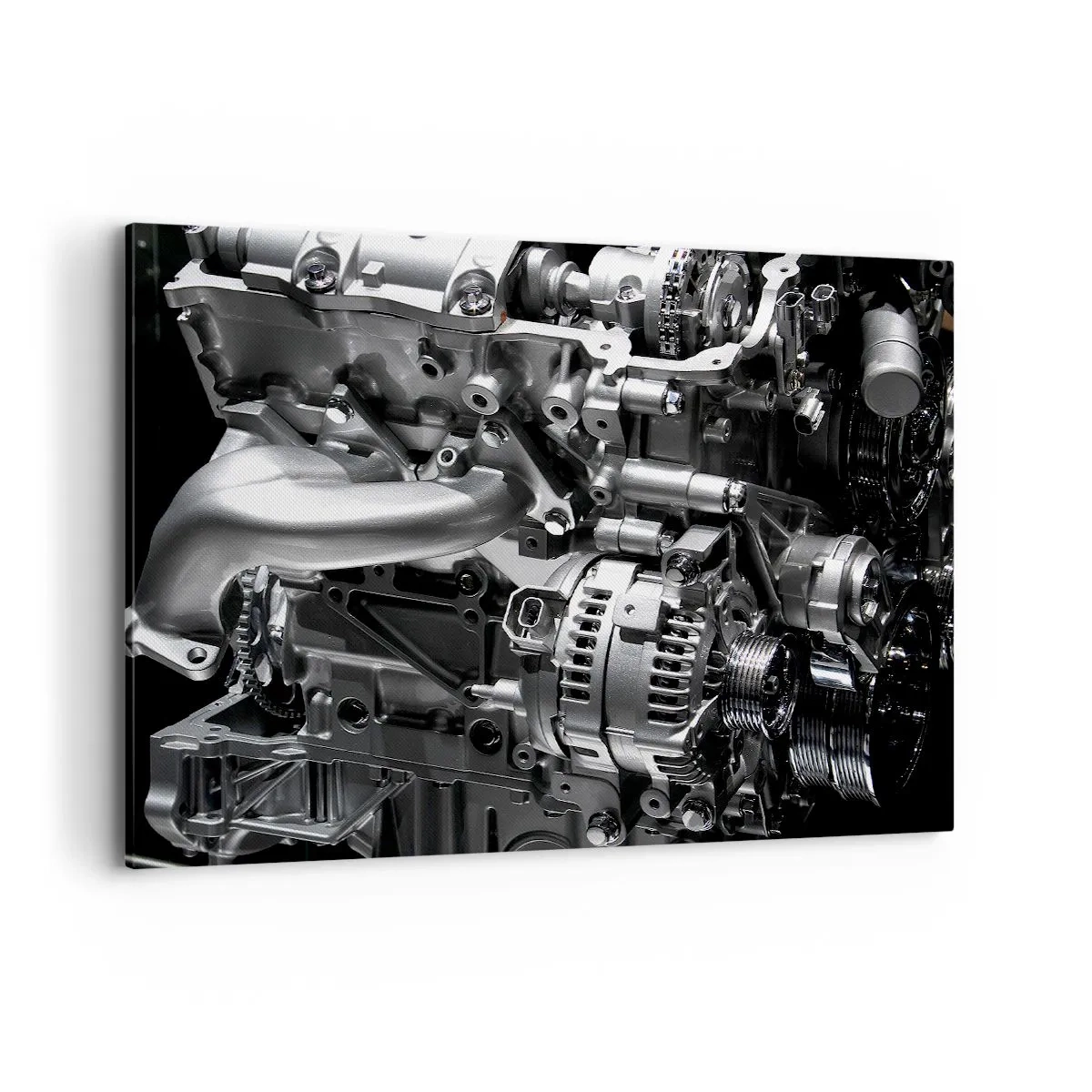 Canvastavla - Bild på duk - Stål, vacker, stark - 100x70 cm