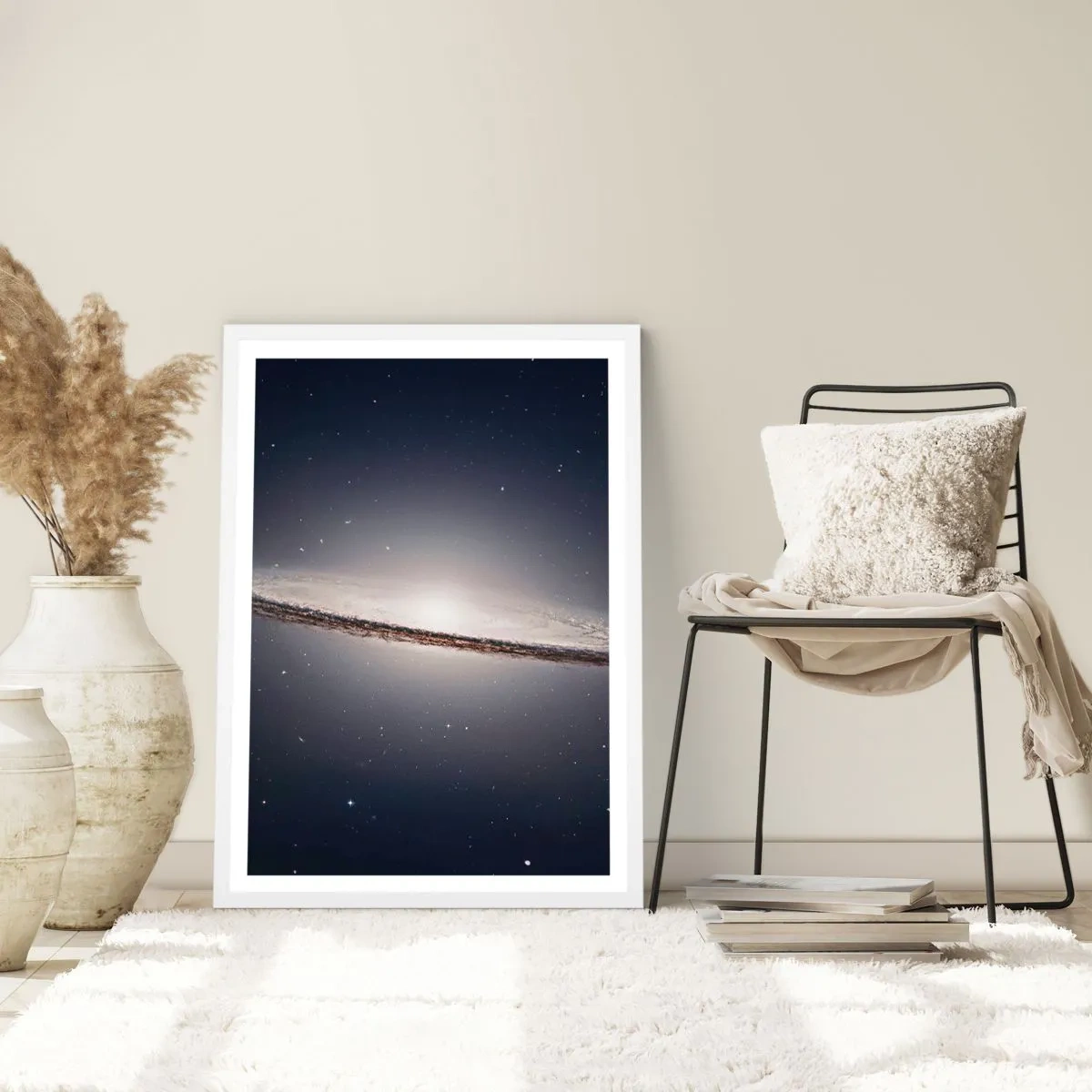 Affisch i vit ram - En gång i en galax långt, långt borta.... - 70x100 cm