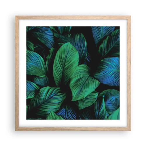 Affisch i ram av ljusek - I gröna folkmassan - 50x50 cm