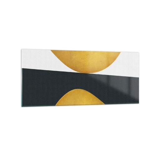 Glastavla - Bild på glas - Öfr det första: guld - 120x50 cm