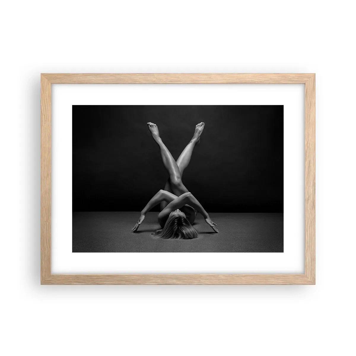 Affisch i ram av ljusek - Nakenhetens geometri - 40x30 cm