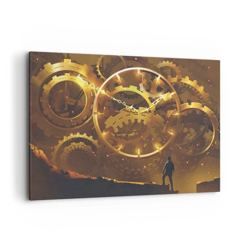 Canvastavla - Bild på duk - Hos tidens källor - 100x70 cm