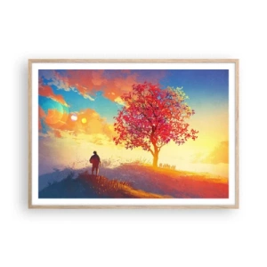 Affisch i ram av ljusek - Pilgrim i målet - 100x70 cm