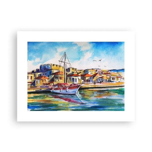 Affisch - Regnbågseftermiddag - 40x30 cm