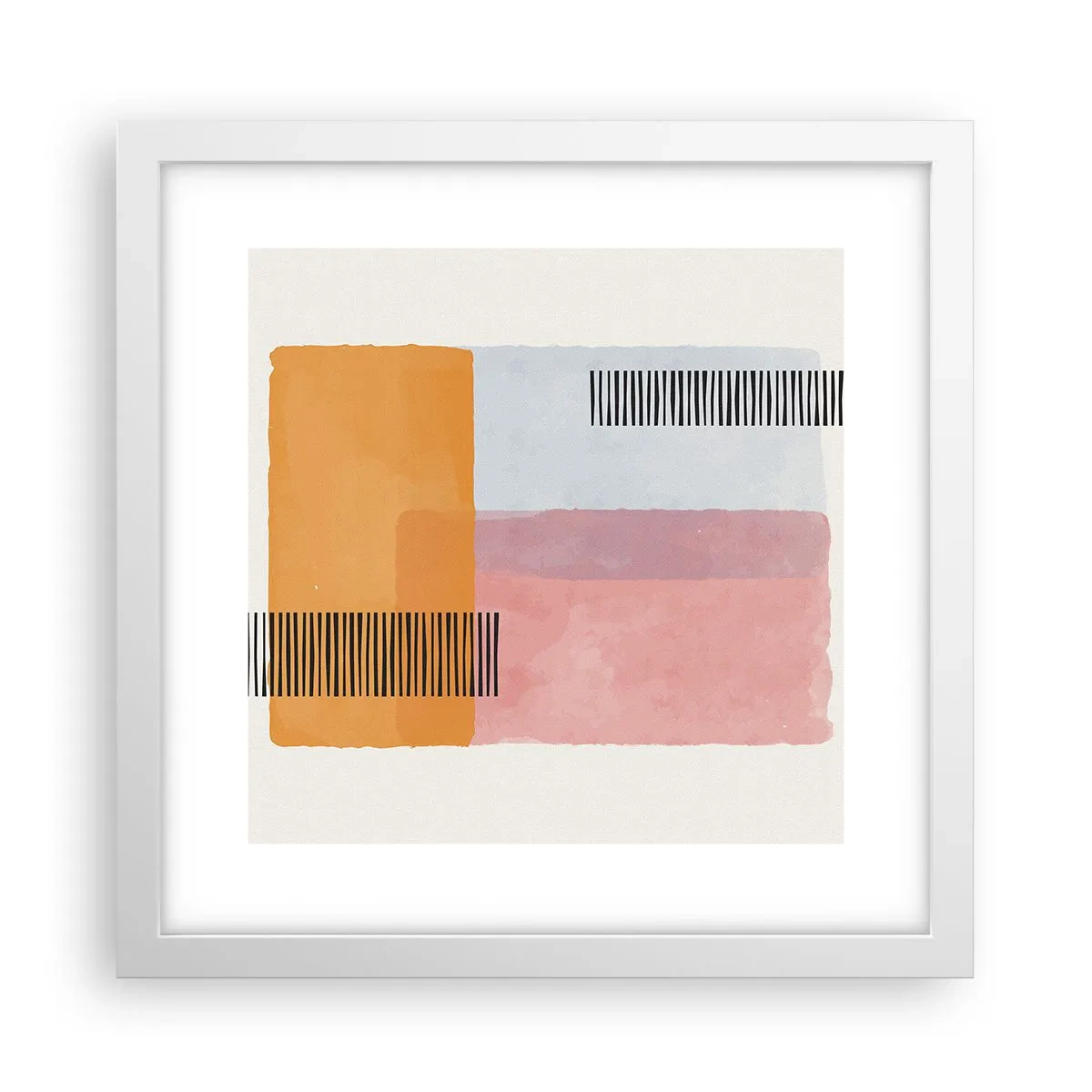 Affisch i vit ram - Från hörna till hörna - 30x30 cm