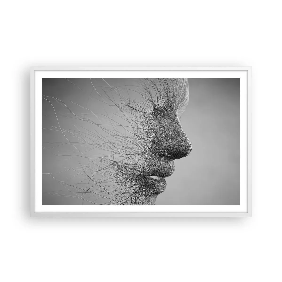 Affisch i vit ram - Vindens ande - 91x61 cm