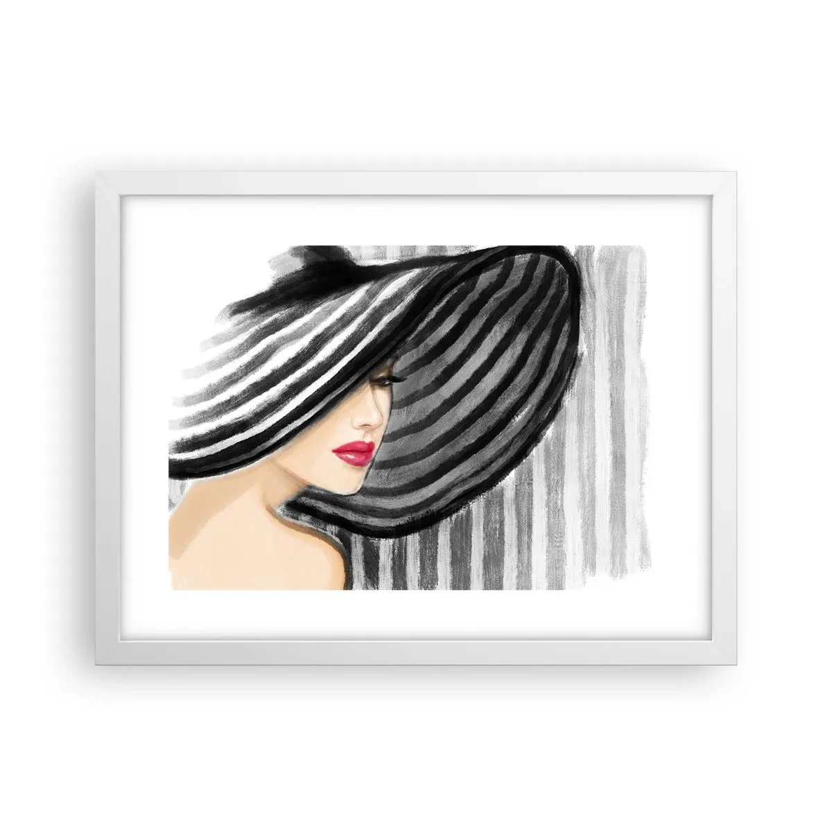 Affisch i vit ram - Var hittar jag dig? - 40x30 cm