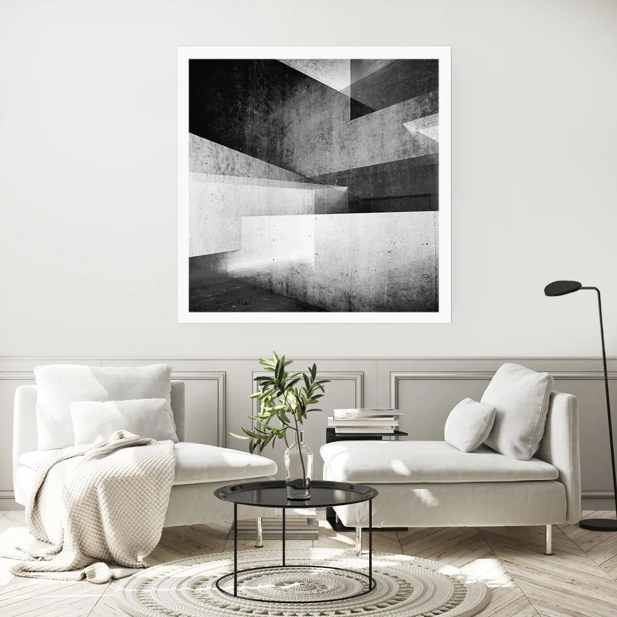 Affisch - Rummets struktur - 50x50 cm