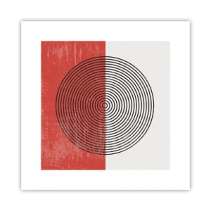 Affisch - Mitt i prick - 30x30 cm