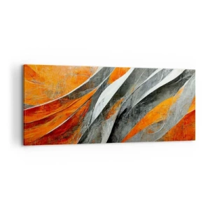 Canvastavla - Bild på duk - Värme och kyla - 120x50 cm