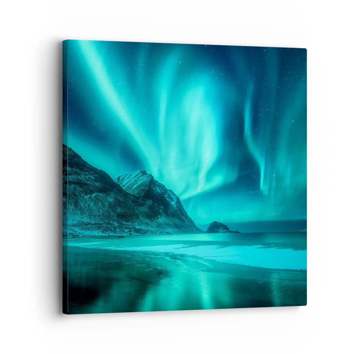 Canvastavla - Bild på duk - Nordens underverk - 30x30 cm